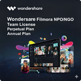 Wondershare Filmora NPO/NGO Team License Perpectual Plan