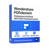 Wondershare PDFelement Professional Individual NPO/NGO Perpetual License