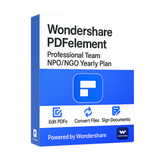 Wondershare PDFelement Professional Team NPO/NGO Yearly Plan