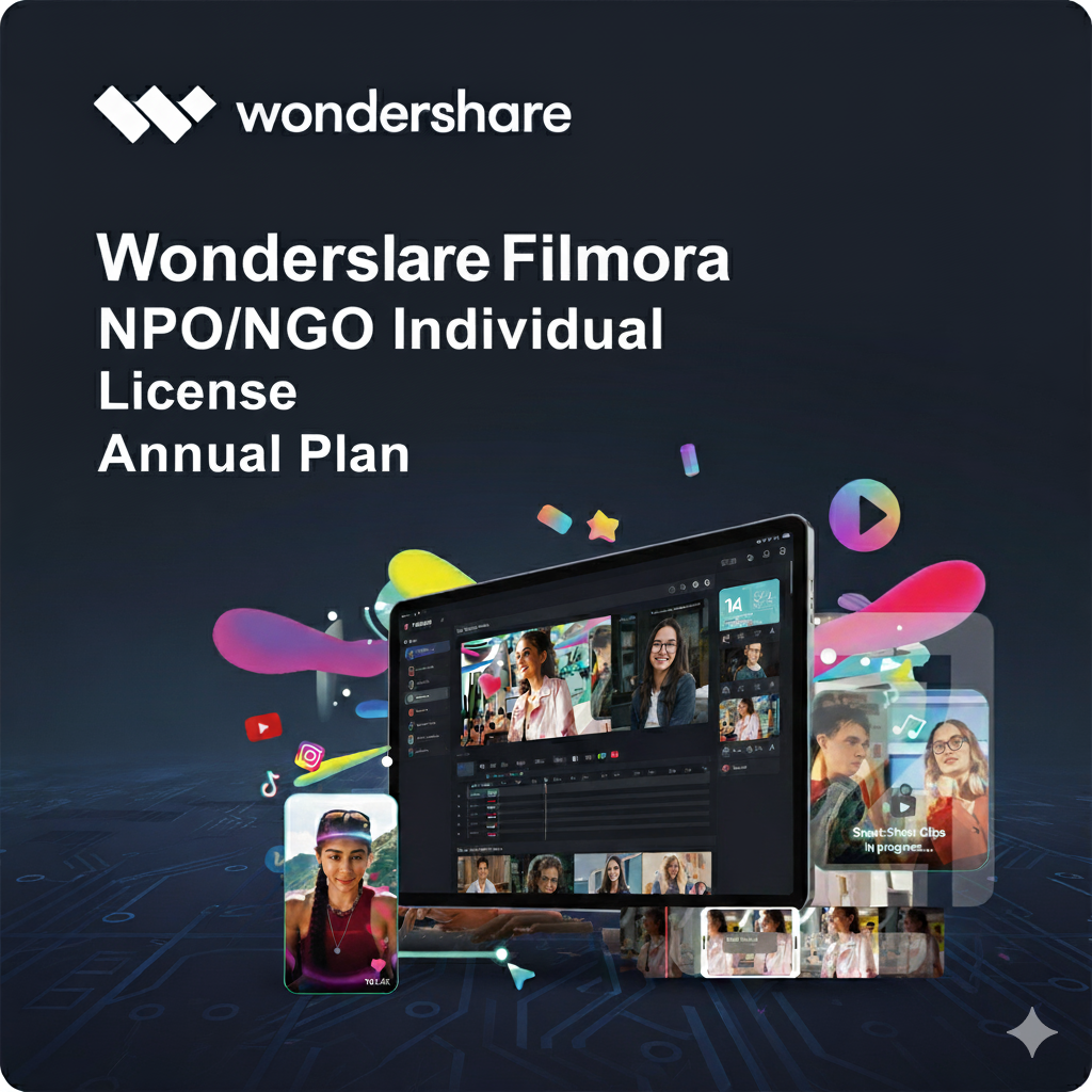 Wondershare Filmora NPO/NGO Individual License Annual Plan