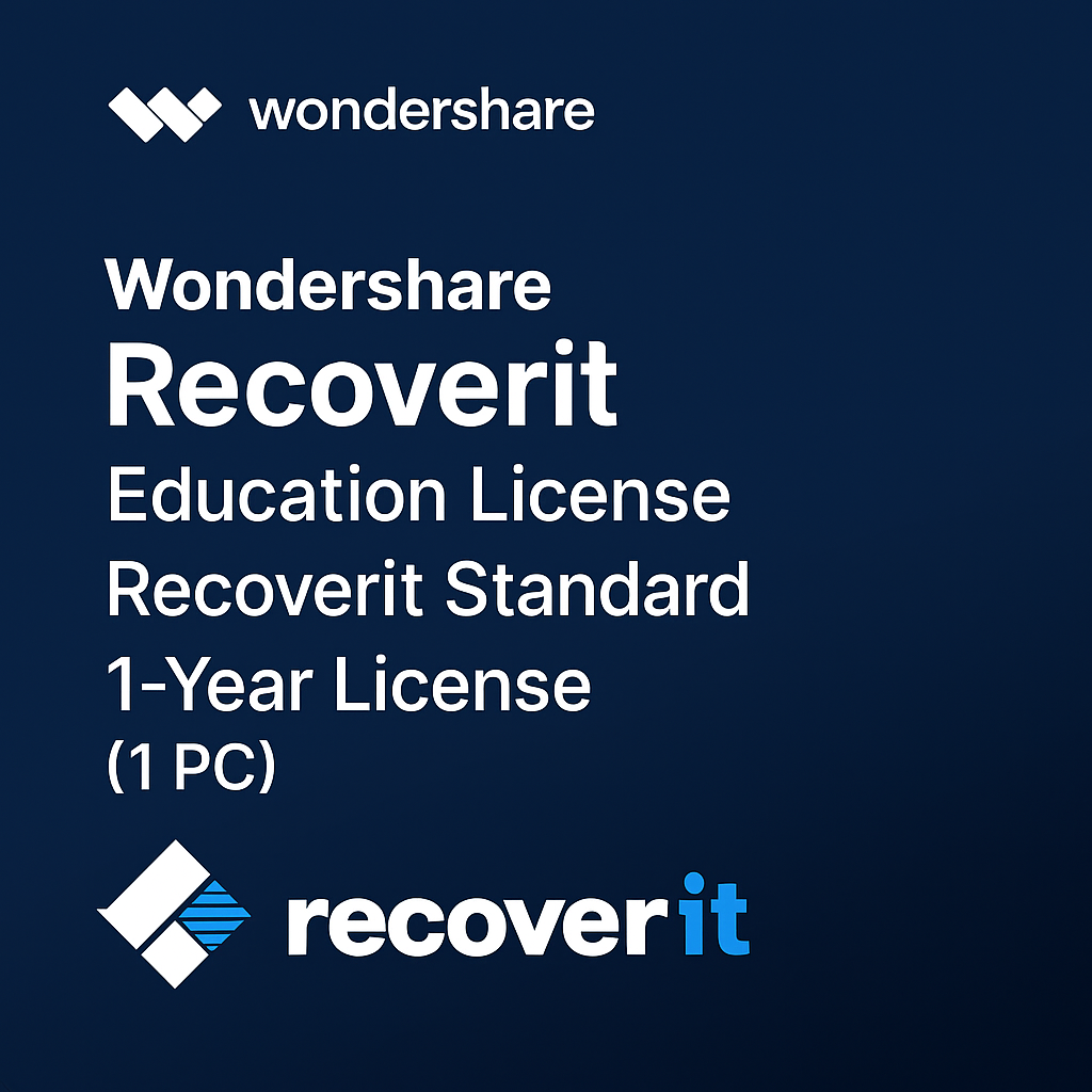 Wondershare Recoverit Education License Recoverit Standard 1 Year License (1 PC)