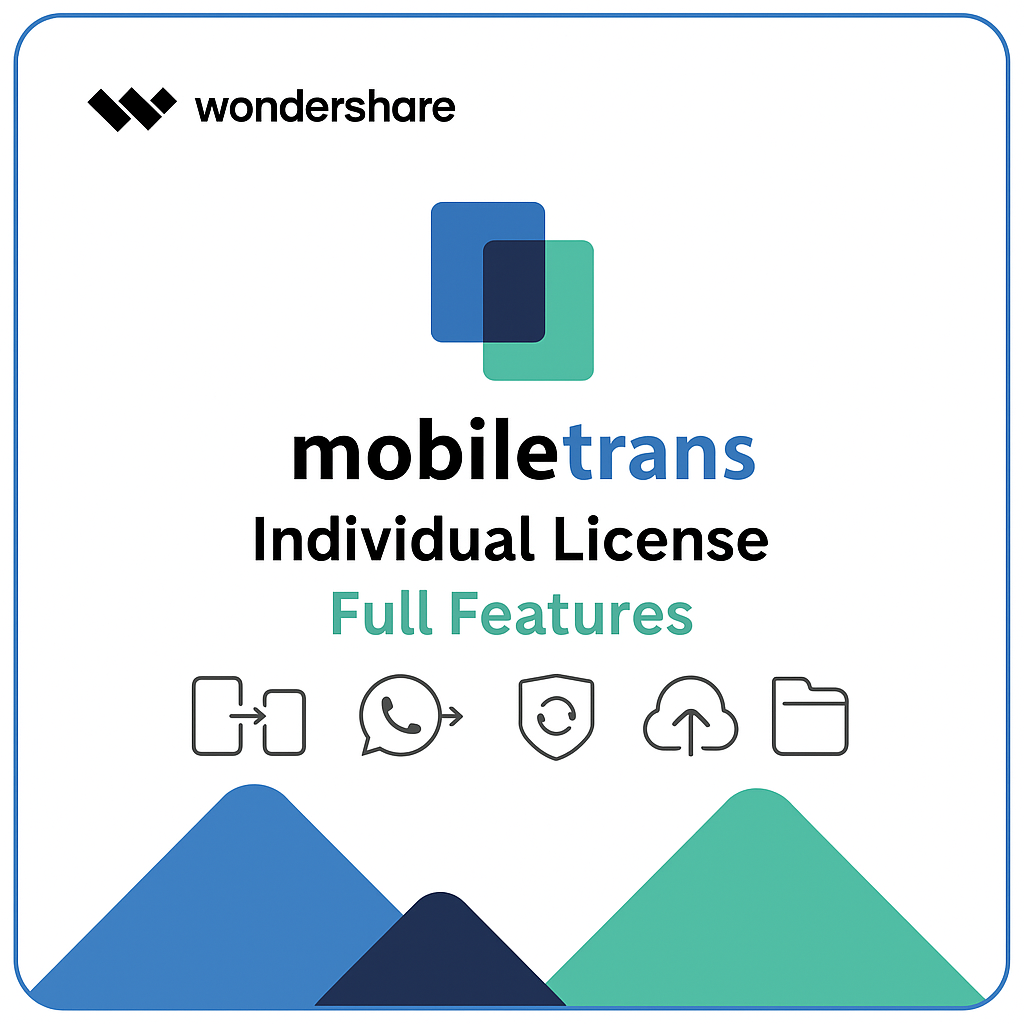 Wondershare MobileTrans Individual License MobileTrans - Full Features Perpetual Plan
